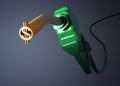 Dollar sign fuel nozzle