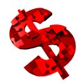 Dollar sign puzzle Royalty Free Stock Photo