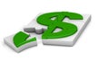 Dollar sign puzzle Royalty Free Stock Photo