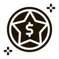 Dollar Star Bonus Icon Vector Glyph Illustration Royalty Free Stock Photo