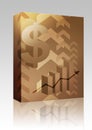 Dollar success illustration box package Royalty Free Stock Photo