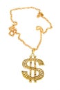 Dollar symbol necklace