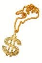 Dollar symbol necklace