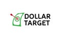 Dollar Target Arrow Logo Design Illustration