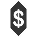 Dollar Ticket Flat Icon Royalty Free Stock Photo