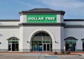 Dollar Tree business storefront exterior, parking lot in Houston, TX USA. Royalty Free Stock Photo