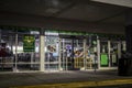 Dollar Tree retail store entrance at night Royalty Free Stock Photo