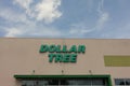 Dollar Tree store front view Royalty Free Stock Photo