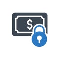dollar vector glyph color icon Royalty Free Stock Photo