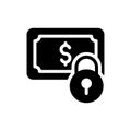 Dollar vector glyph flat icon Royalty Free Stock Photo