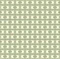 Dollar wall seamless pattern Royalty Free Stock Photo