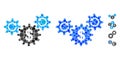 Dollar Wheels Rotation Composition Icon of Circles