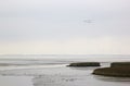 Dollard Estuary near Nieuw Statenzijl in Holland Royalty Free Stock Photo