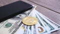 Dollars bitcoin smartphone