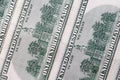 Dollars closeup. Benjamin Franklin`s portrait