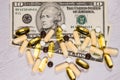 Dollars money and Medicine Drugs supplements Vitamin Health costs