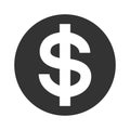 Dollars sign. USD symbol of currency, finance, business and banking.