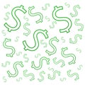 Dollars symbols background