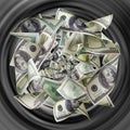 Dollars are tightened to tunnel Royalty Free Stock Photo