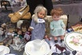 Dolls at the flea market Royalty Free Stock Photo