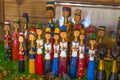 Dolls of Long Neck Karen hill tribe. Karen Long Neck Villages in Chiang Rai, Thailand. Royalty Free Stock Photo