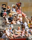 Dolls on Market Stall Royalty Free Stock Photo