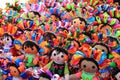 Dolls at Mexican craft market Royalty Free Stock Photo