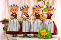 Dolls in Prussian folk costumes