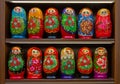 Dolls - wooden Russian matryoshka, Nesting souvenirs