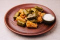 dolma cabbage rolls grape leaves filling close up Royalty Free Stock Photo