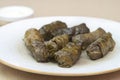 Dolma - stuffed grapes leaves Royalty Free Stock Photo