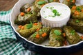 Dolma stuffed with rice and meat