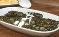 Dolma(tolma, sarma) - stuffed grape leaves with rice and meat. Armenian ,georgian or greek dolmades . Royalty Free Stock Photo