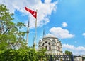 The Dolmabahce Camii Mosque. Besiktas district, Istanbul, Turkey Royalty Free Stock Photo