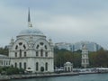 Dolmabahce Mosque at the Bosporus coast, Istanbul