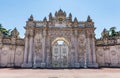 Dolmabahce Palace Gate in Istanbul, Turkey. Royalty Free Stock Photo