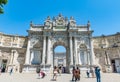 Dolmabahce Palace Gate in Istanbul, Turkey. Royalty Free Stock Photo