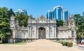 Dolmabahce Palace Gate in Istanbul, Turkey. Royalty Free Stock Photo