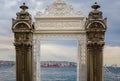 Dolmabahce Palace Gate leading to the Bosphorus Royalty Free Stock Photo