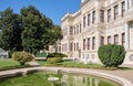 Dolmabahce sarayi museum Ottoman sultans palace in Istanbul Turkey Royalty Free Stock Photo