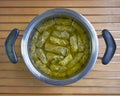 Dolmadakia, in the casserole Royalty Free Stock Photo