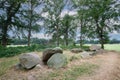 Dolmen D51, Noord-Sleen municipality of Coevorden in the Dutch province of Drenthe Royalty Free Stock Photo
