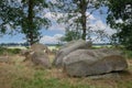 Dolmen D51, Noord-Sleen municipality of Coevorden in the Dutch province of Drenthe Royalty Free Stock Photo