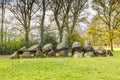 Dolmen D18 in the province of Drenthe Royalty Free Stock Photo