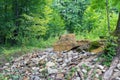 Dolmen in-field summer Royalty Free Stock Photo