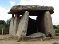 Dolmen of Funtanaccia, site of Cauria, Corsica Royalty Free Stock Photo