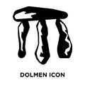 Dolmen icon vector isolated on white background, logo concept of