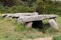 Dolmen Prajou-Menhir near Trebeurden in Brittany