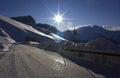 Dolomit in winter Royalty Free Stock Photo