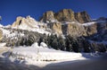 Dolomit in winter Royalty Free Stock Photo